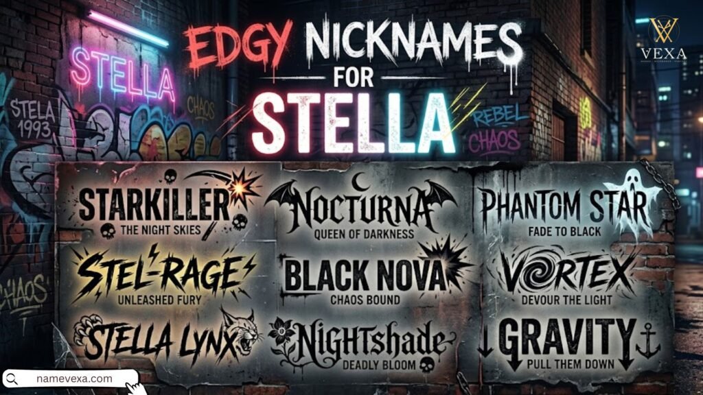 Edgy Nicknames for Stella