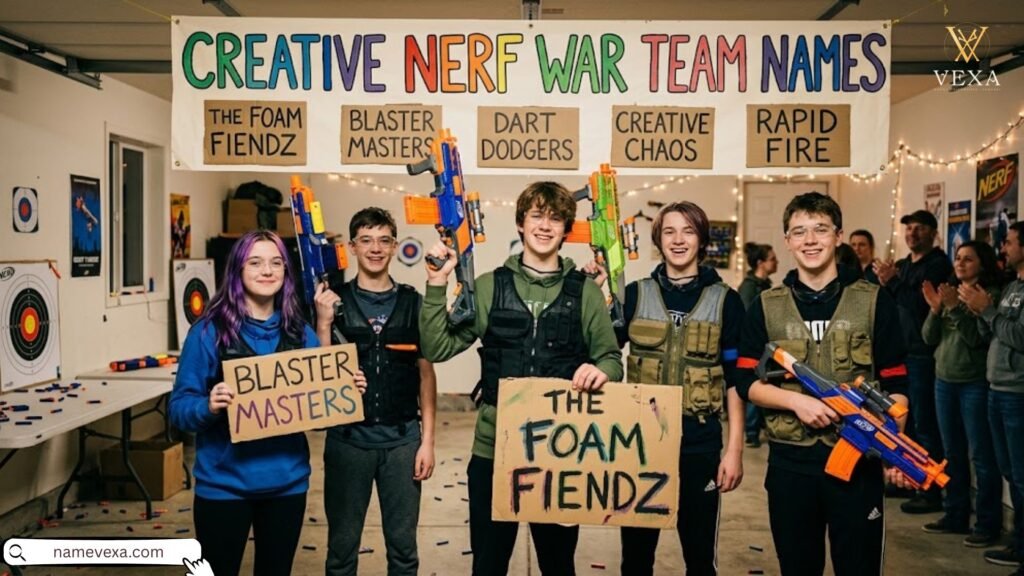 Creative Nerf War Team Names