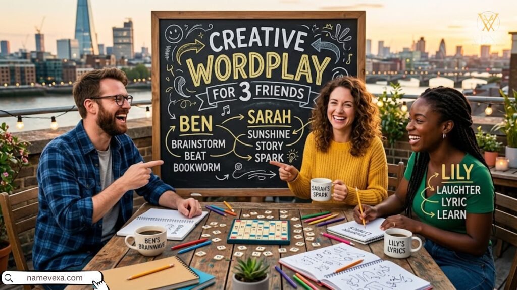 Creative Wordplay for 3 Friends