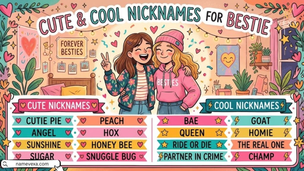 Cute & Cool Nicknames for Bestie