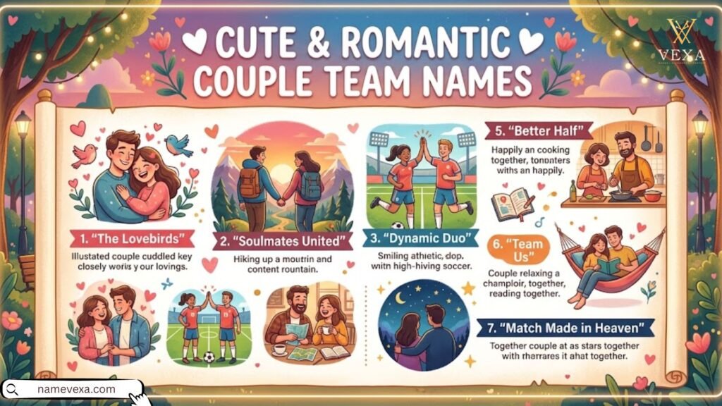 Cute & Romantic Couple Team Names