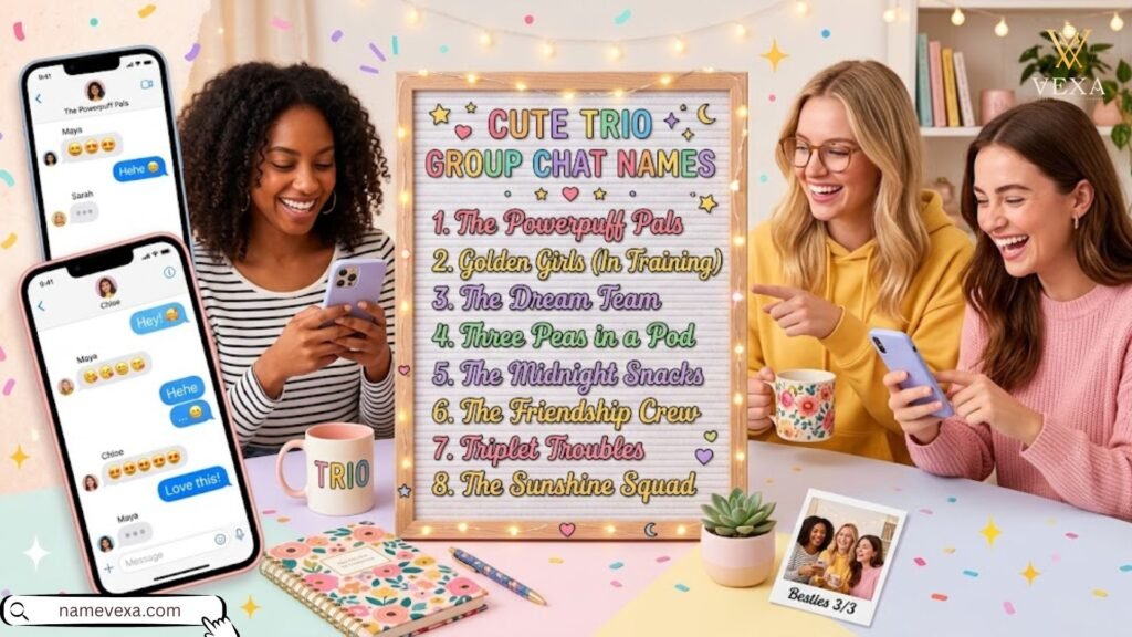 Cute Trio Group Chat Names