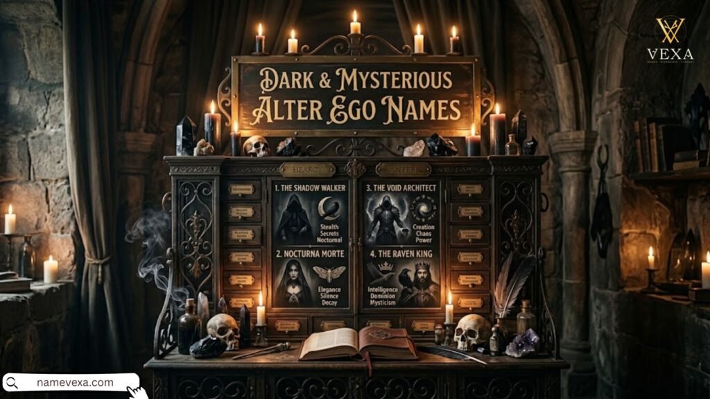 Dark & Mysterious Alter Ego Names