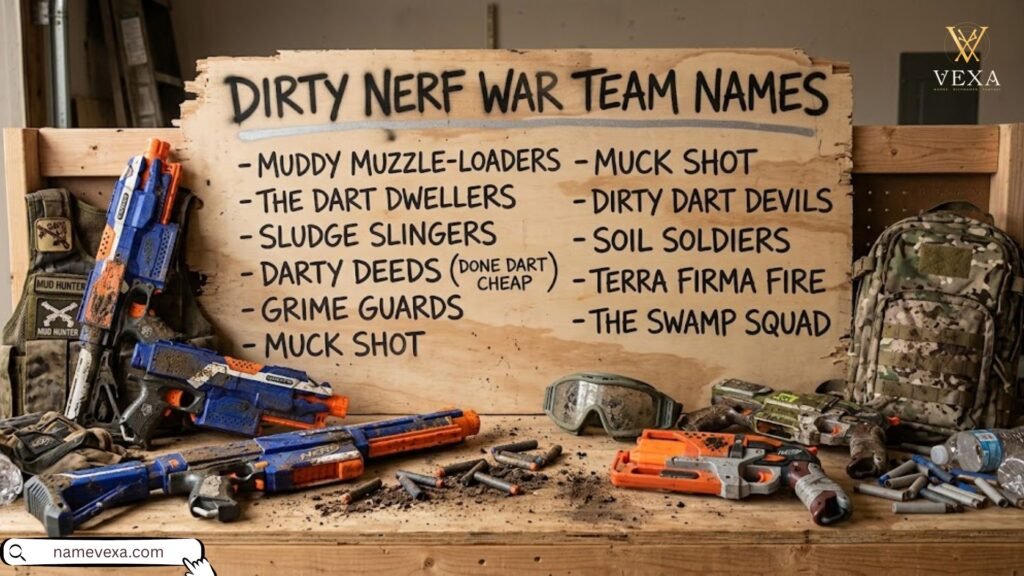 Dirty Nerf War Team Names