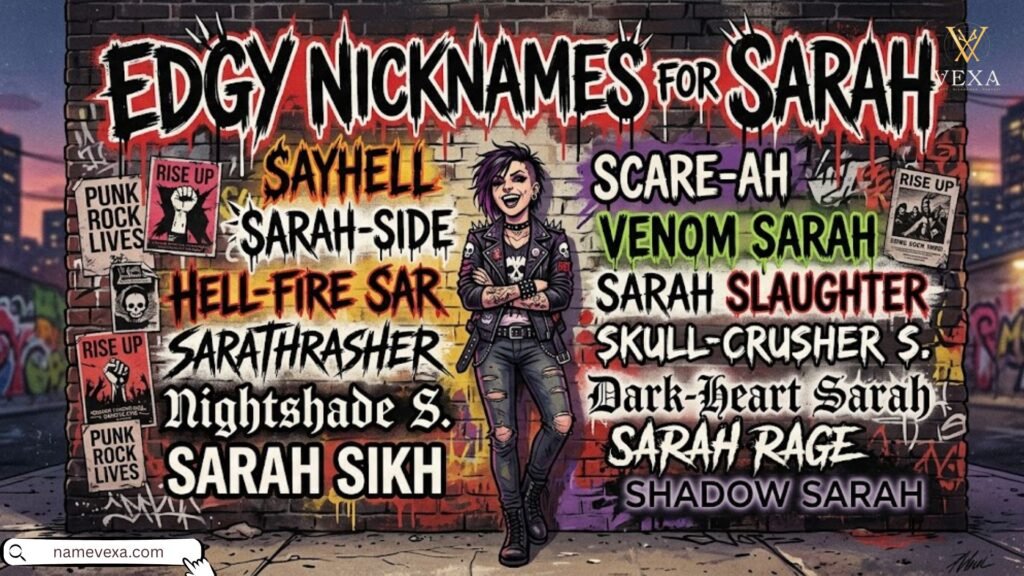Edgy Nicknames for Sarah