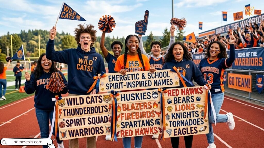 Energetic & School Spirit-Inspired Names