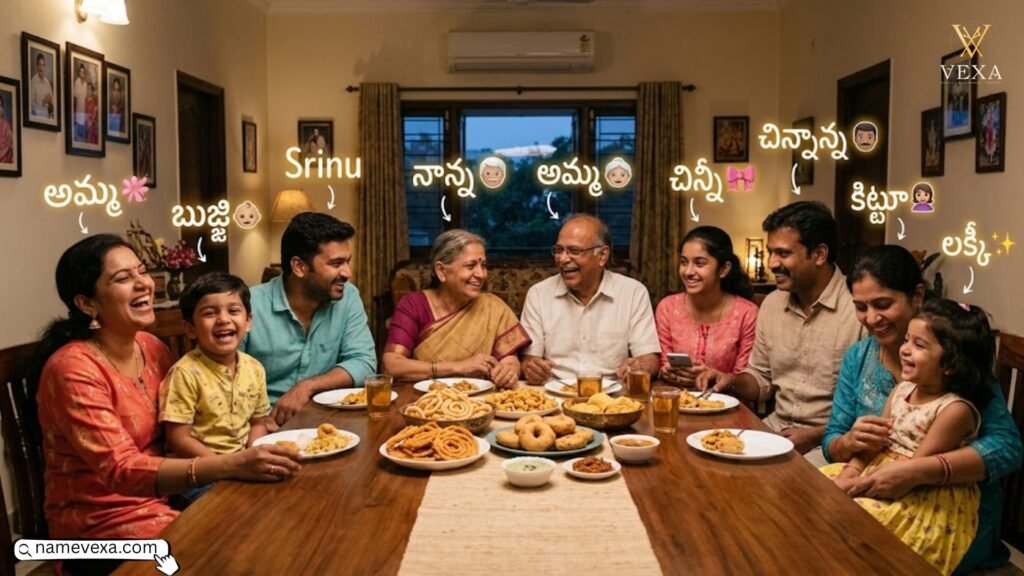 Family-Style Telugu Nicknames (Cute but Casual)