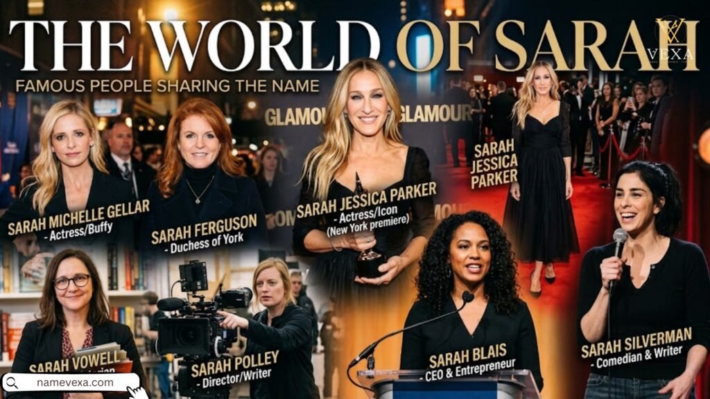 Famous People Using That Name like Sarah