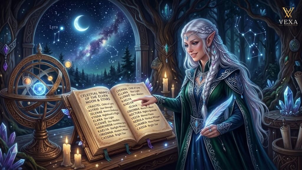 Female Elf Names Inspired By Stars, Moons, and the Night Sky