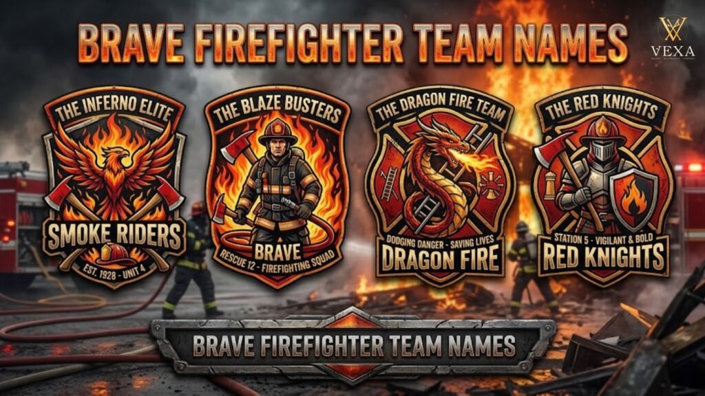 Brave Firefighter Team Names