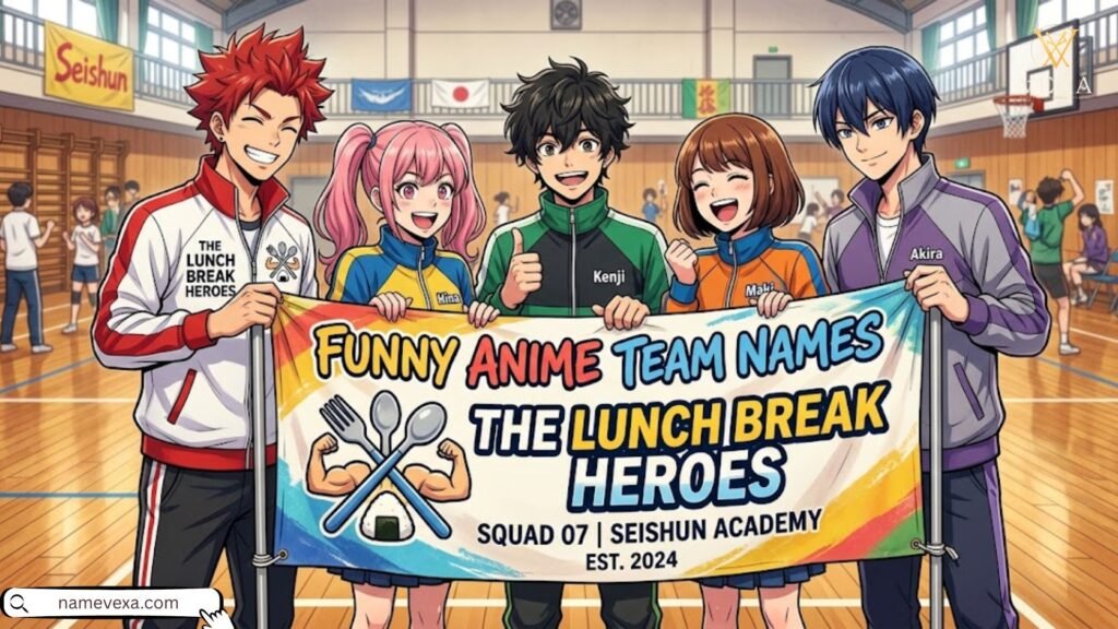Funny Anime Team Names