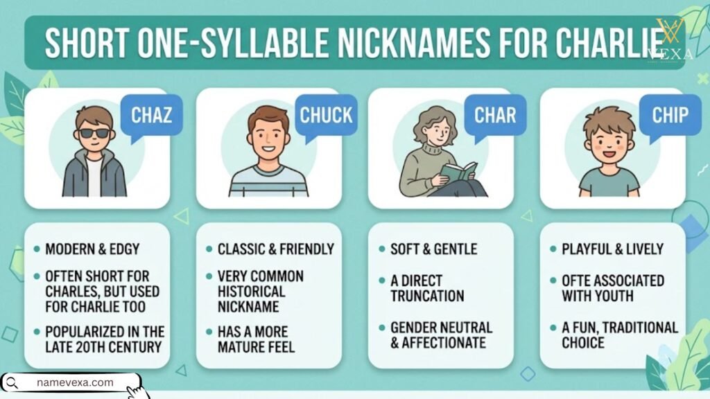 Short Nicknames for Charlie (One-Syllable Options)