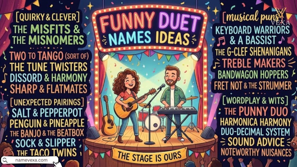 Funny Duet Names Ideas