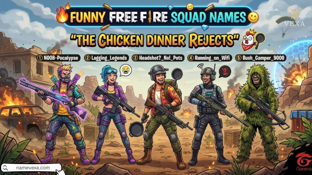 Funny Free Fire Squad Names