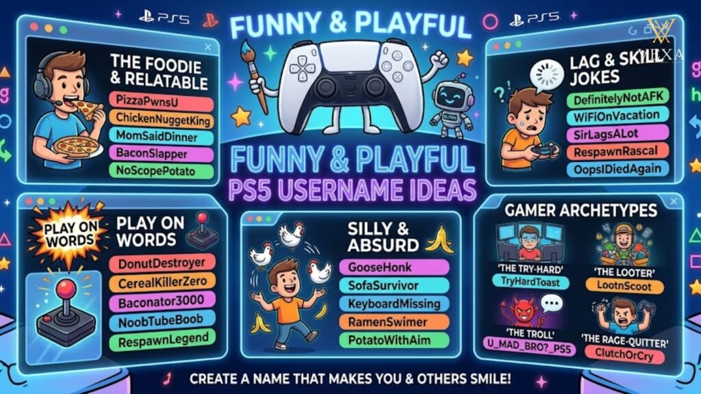 Funny & Playful PS5 Username Ideas