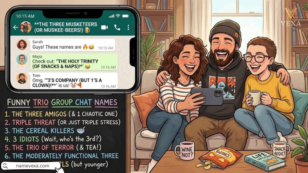 Funny Trio Group Chat Names