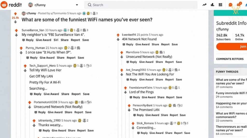Funny WiFi Names Ideas Reddit