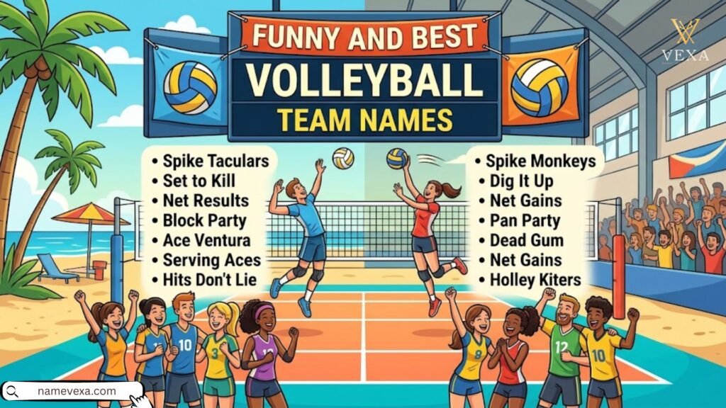 Funny and Best Volleyball Team Names
