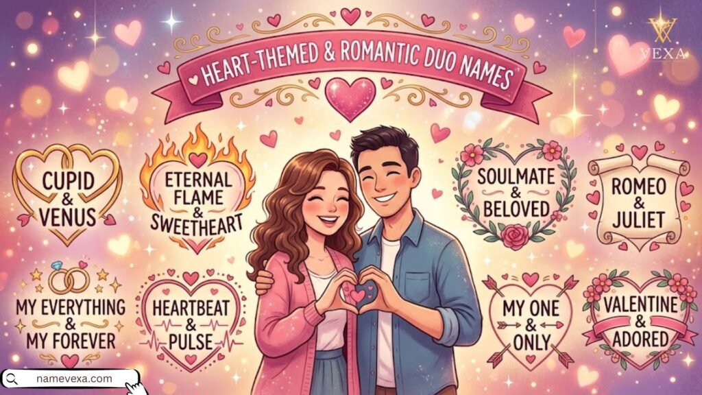Heart-Themed & Romantic Duo Names