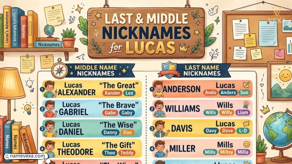 Last & Middle Nicknames for Lucas