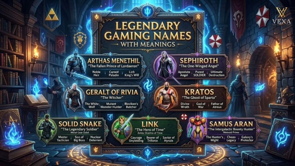 Legendary Gaming Names With Meanings