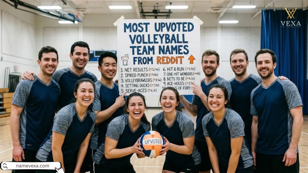 Most Upvoted Volleyball Team Names from Reddit