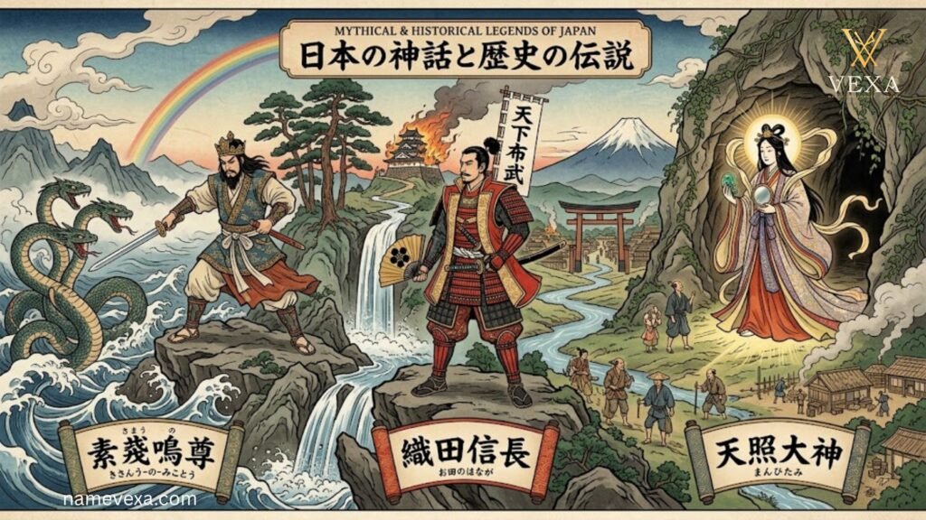 Mythical Historical Names from Japan