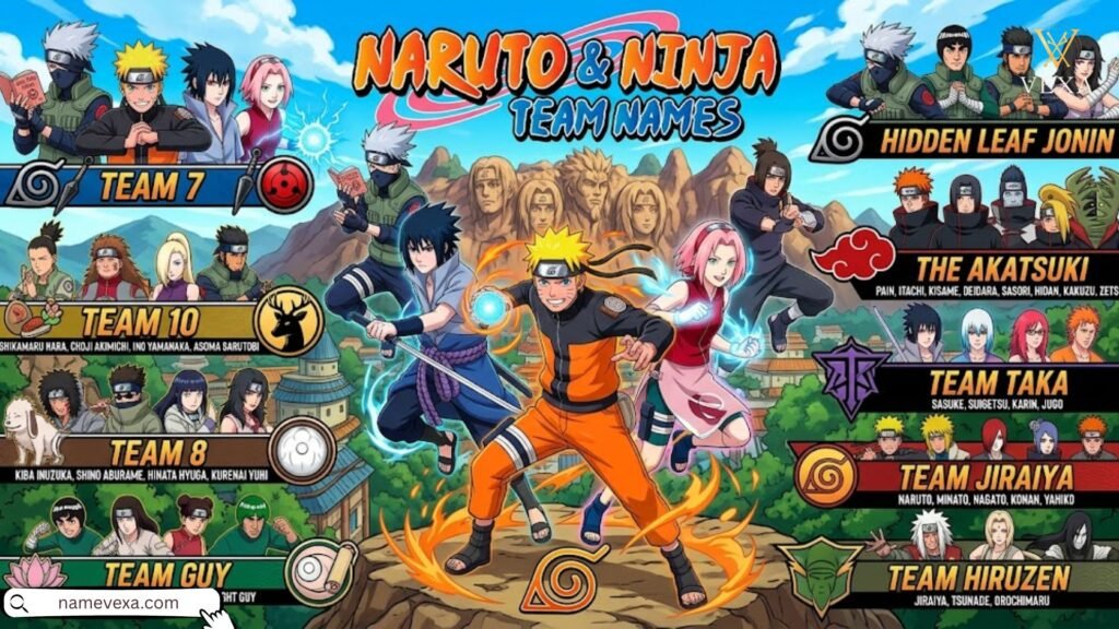 Naruto & Ninja Team Names