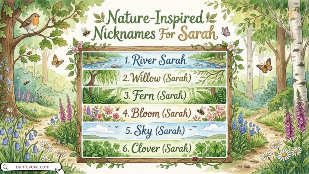 Nature Inspired Nicknames For Sarah