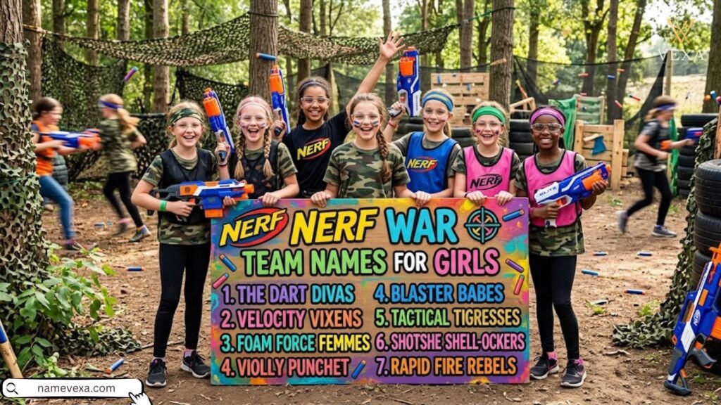 Nerf War Team Names for Girls