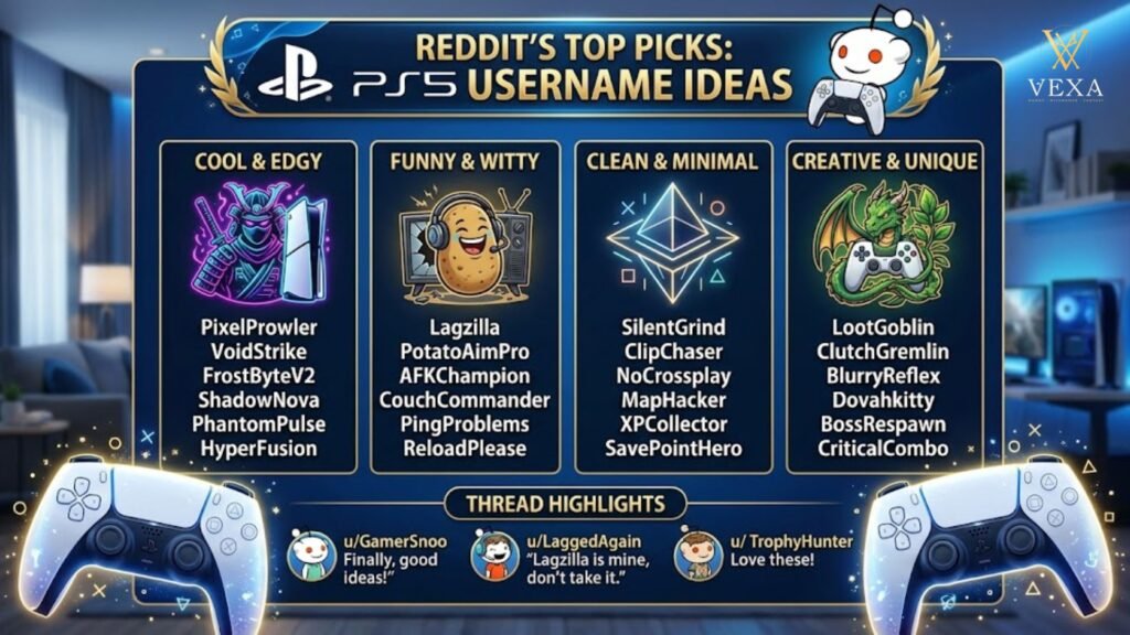 PS5 Usernames – Reddit's Top Picks