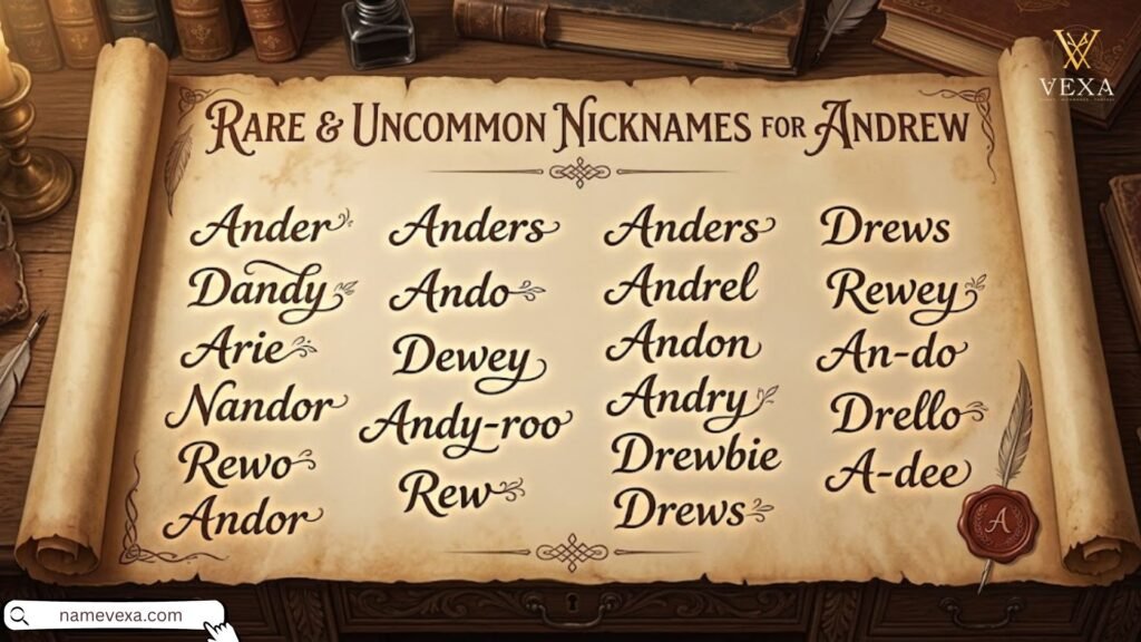 Rare & Uncommon Nicknames for Andrew