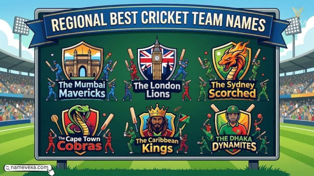 Regional Best Cricket Team Names