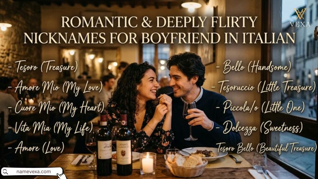 Romantic & Deeply Flirty Nicknames for Boyfriend in Italian
