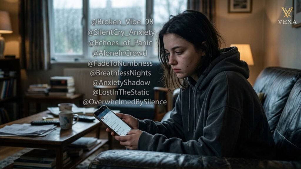 Sad Usernames for Anxiety