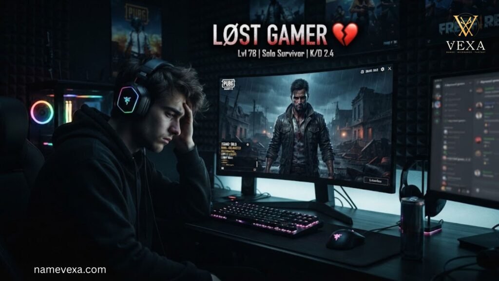 Sad Usernames for Gaming (PUBG, Free Fire etc.)