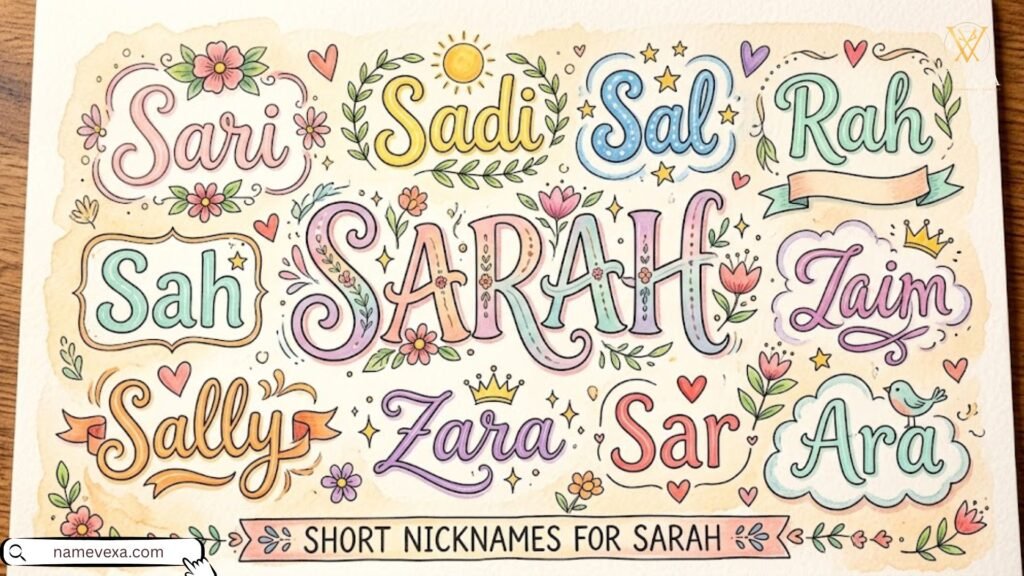 Short Nicknames for Sarah
