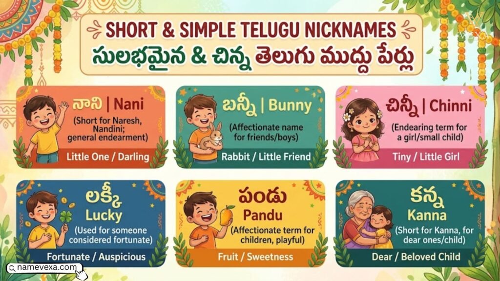 Short & Simple Telugu Nicknames
