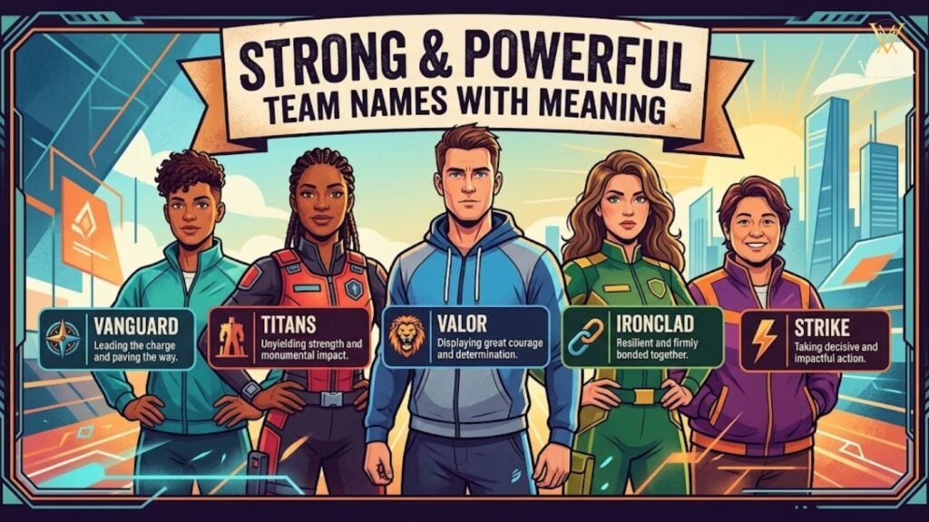 Strong & Powerful Team Names With Meaning