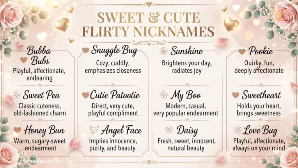 Sweet & Cute Flirty Nicknames