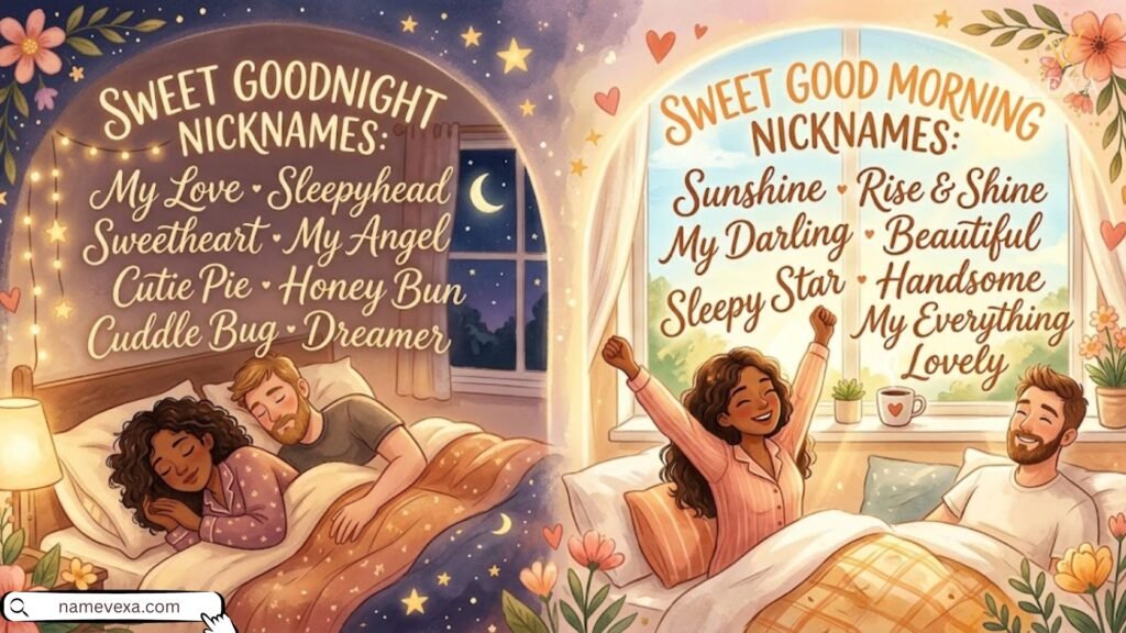 Sweet Goodnight & Good Morning Nicknames