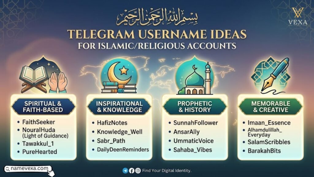 Telegram Username Ideas for Islamic/Religious Accounts