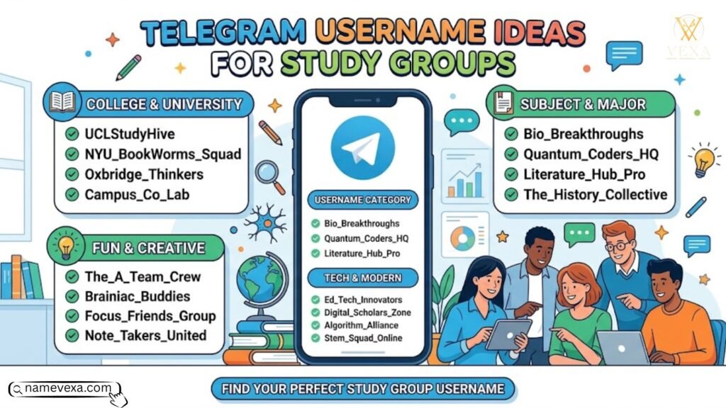 Telegram Username Ideas for Study Groups
