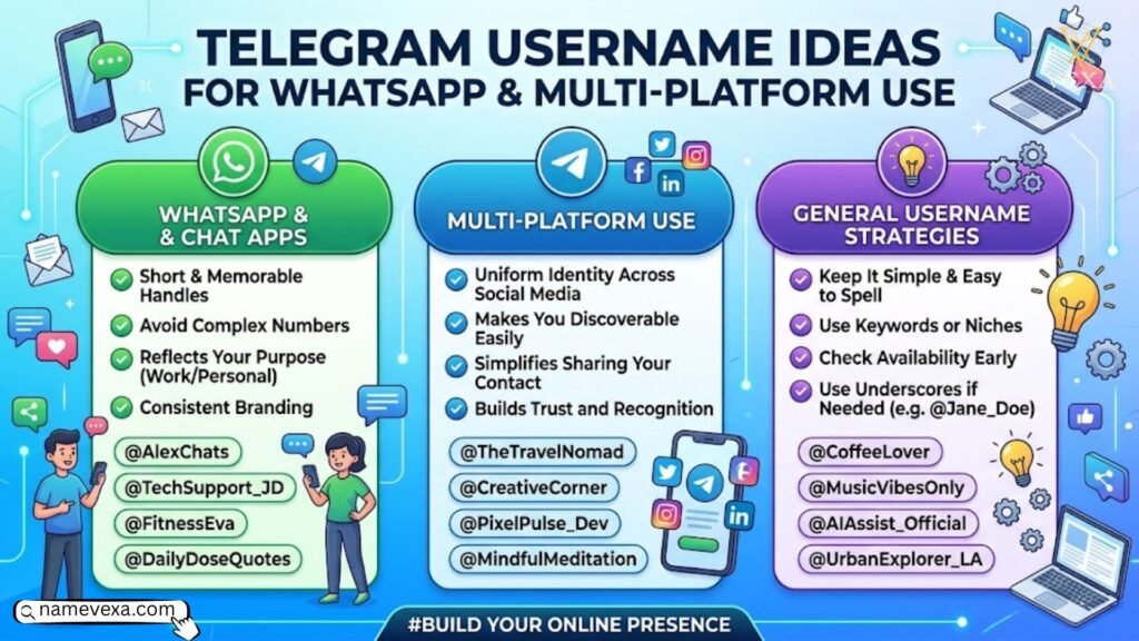 Telegram Username Ideas for WhatsApp & Multi-Platform Use
