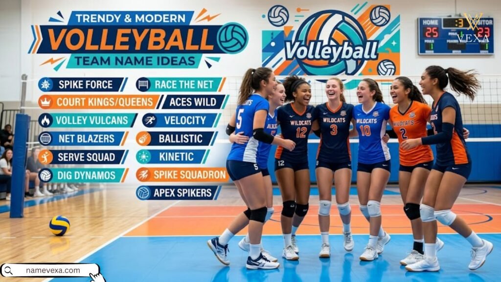 Trendy & Modern Volleyball Team Name Ideas