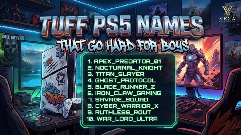 Tuff PS5 Names That Go Hard for Boys
