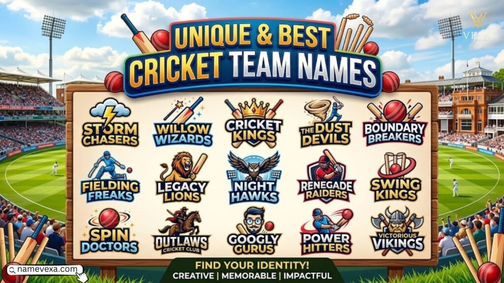 Unique and Best Cricket Team Names
