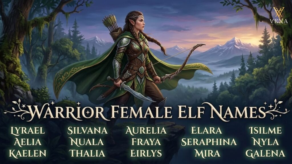 Warrior Female Elf Names