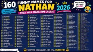 160 Funny Names for Nathan That Will Make Him Laugh 2026