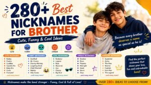 280+ Best Nicknames for Brother (Cute, Funny & Cool Ideas)